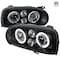 Spec-D Tuning 93-98 Volkswagen Golf Halo Projector Headlight Black Housing LHP-GLF92JM-TM - alternate 1